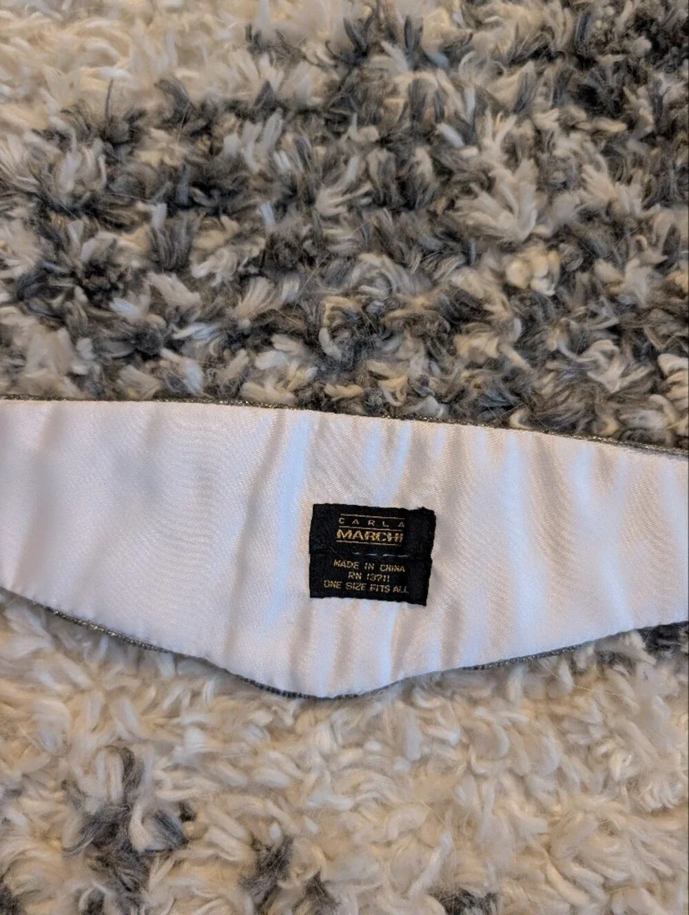 Vintage 1980s Silver Beaded Waist Belt